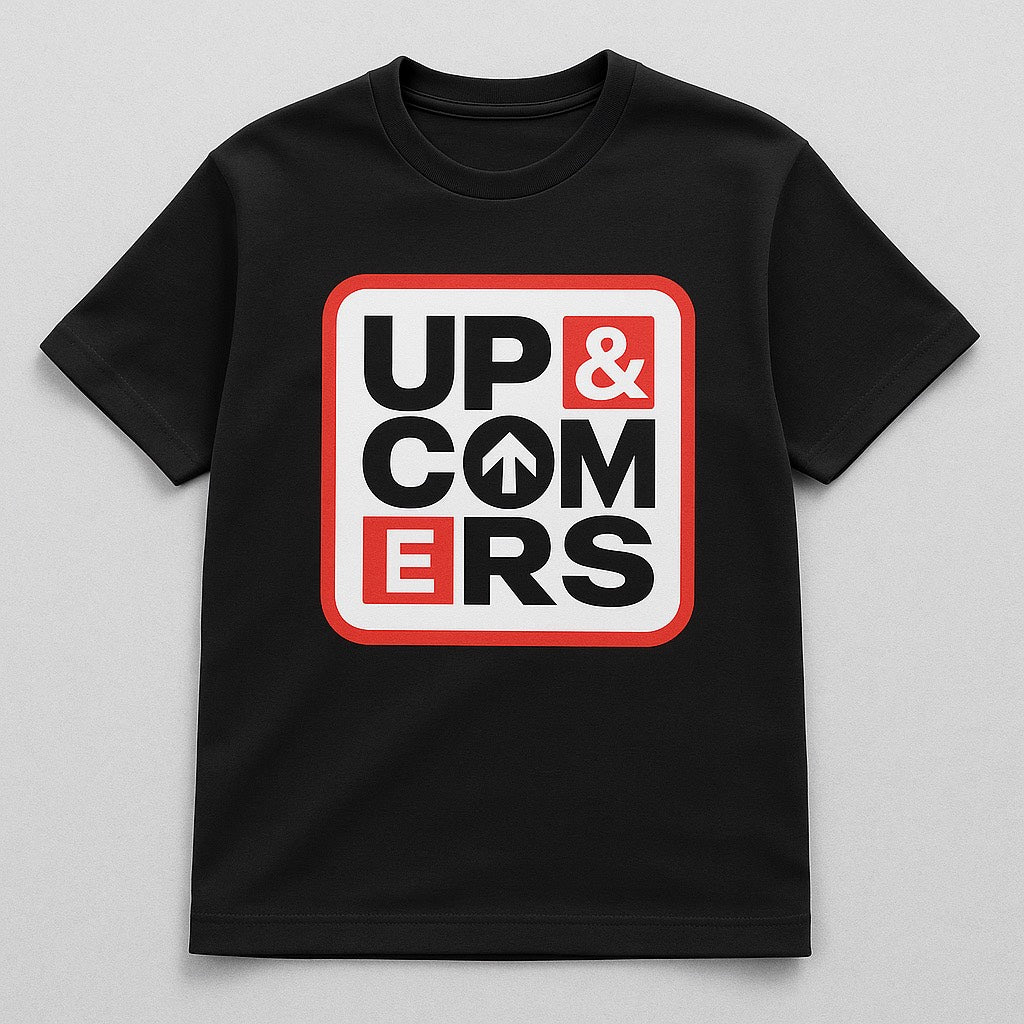 UPANDCOMERS CLASSIC TEE BLACK