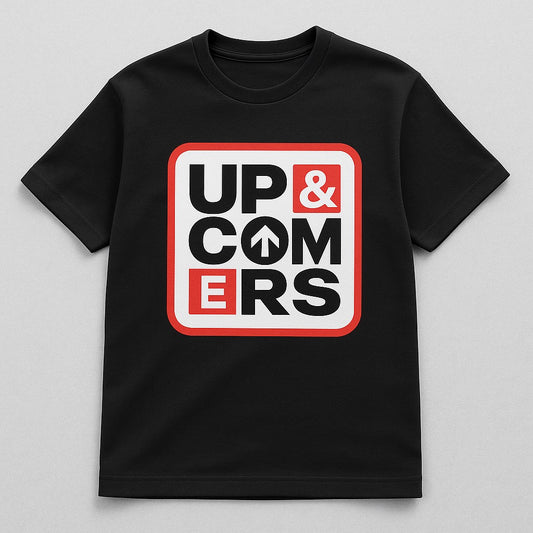 UPANDCOMERS CLASSIC TEE BLACK